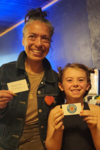 Winners of two Gift Methow Giving Cards during a performance of Our Town at the Merc Playhouse in the Methow Valley.