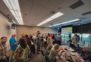 Nonprofit members gather for an NPI training course